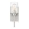 Designers Fountain Jedrek 12.75in 1-Light Brushed Nickel Industrial Indoor Wall Sconce with Clear Glass Shade 93301-BN - alternate 1